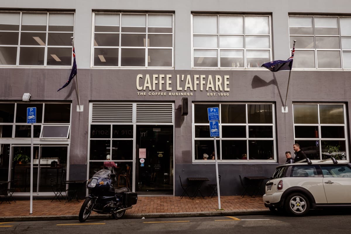 L'affare has been part of Wellington's coffee story since before specialty coffee was even a thing. The College Street roastery and café is an institution — watch the roasters at work through the glass while you drink some of NZ's most recognised coffee. The space is bright, the coffee is consistently excellent, and the history runs deep. If Wellington is the coffee capital of New Zealand, L'affare is one of the founding families.